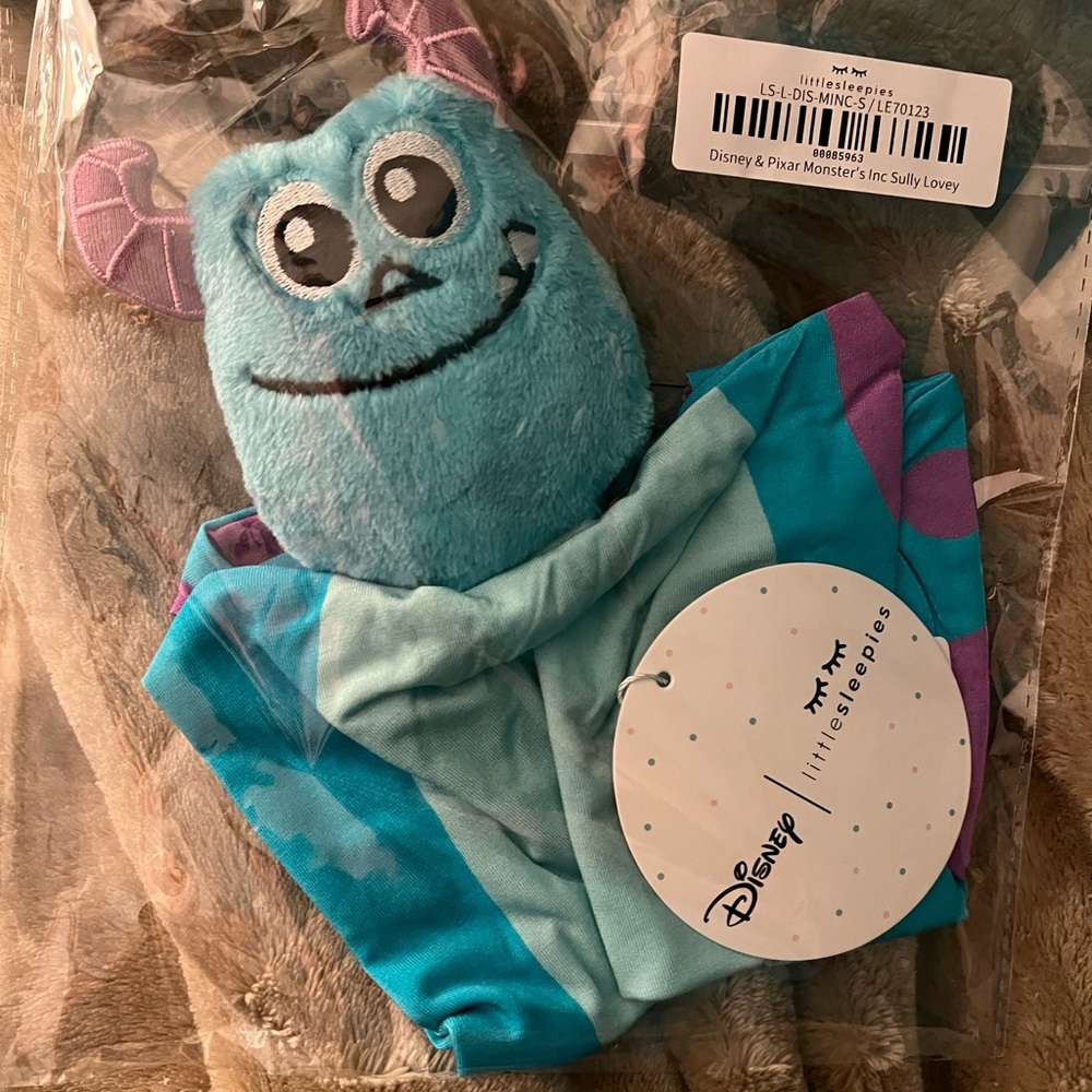 Little Sleepies Monsters INC Sully Lovey NIB